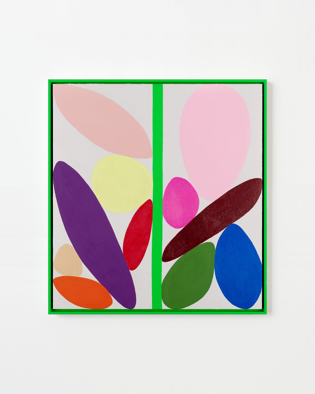 Painting by Evi O. titled "A Stalk of Magical Grapes" - 1.