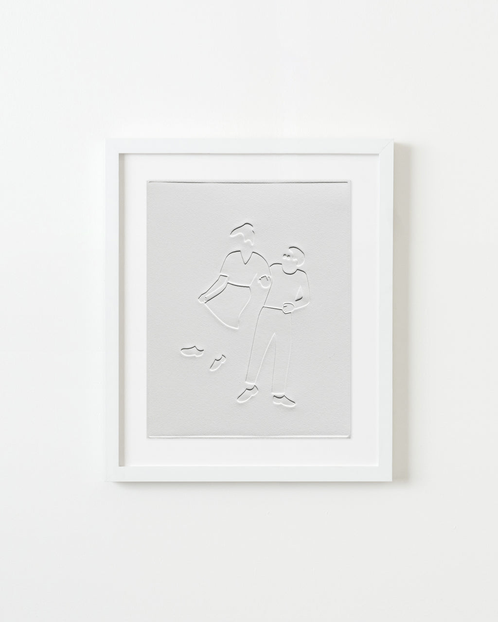 Print by Dana Bell titled "Dancing, Jump on Left" - 1.