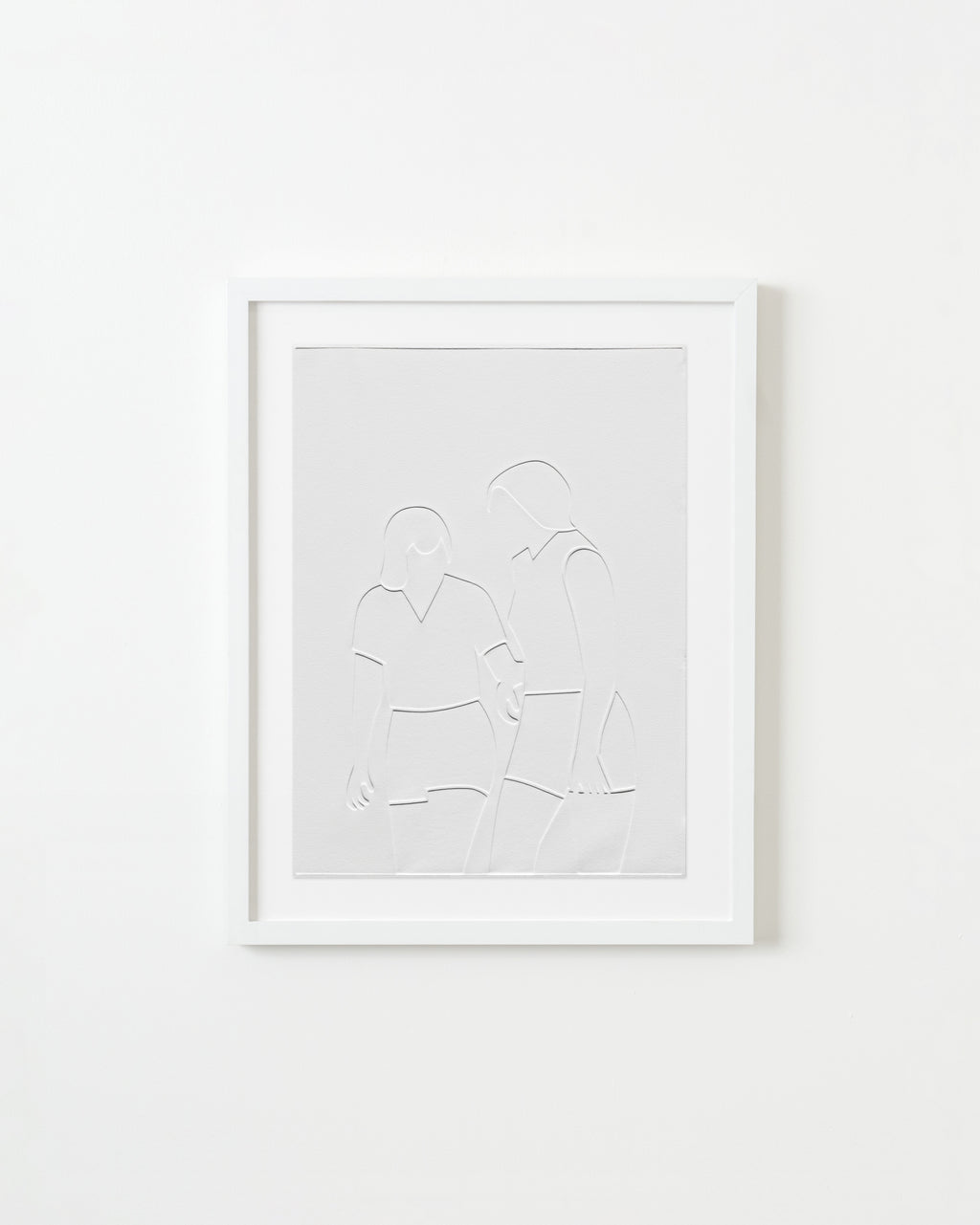 Print by Dana Bell titled "Two Towards Touch" - 1.