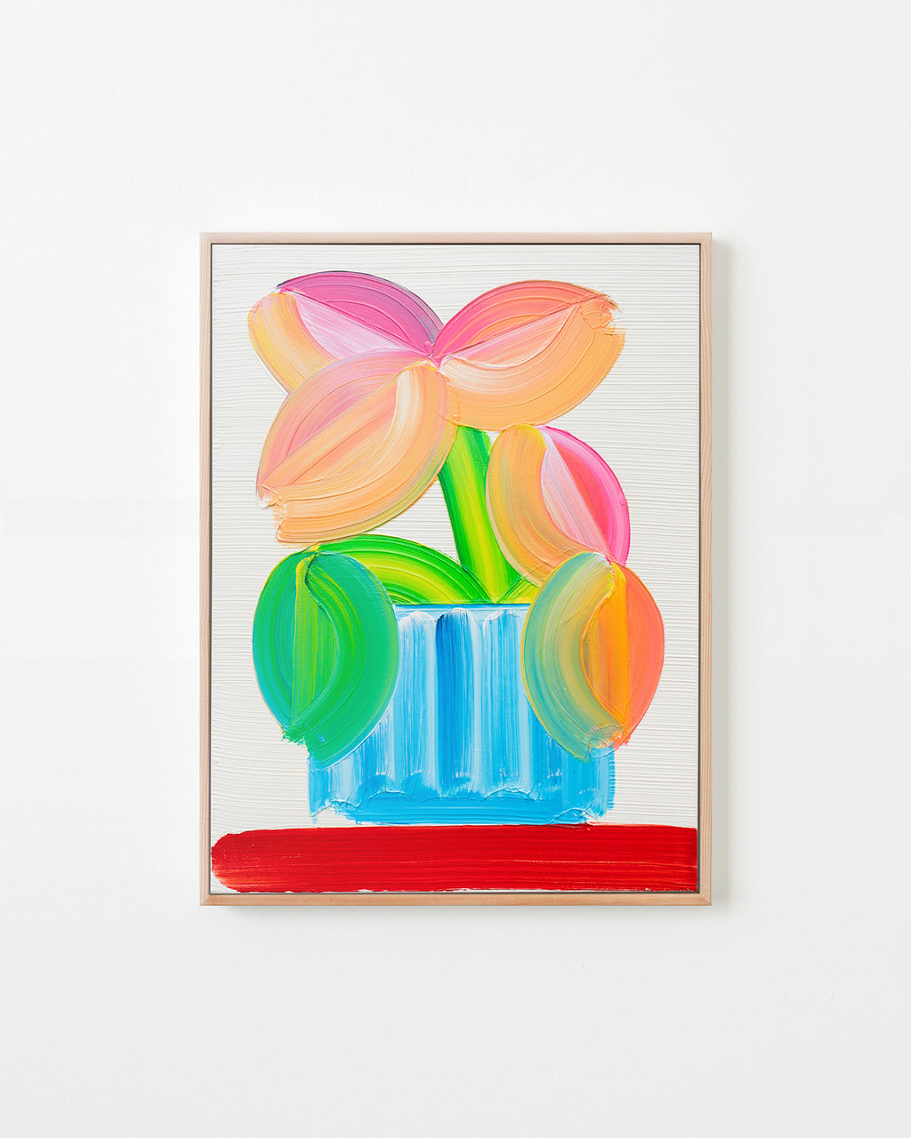 Painting by Erin D. Garcia titled "Texture Flower #1" - 1.