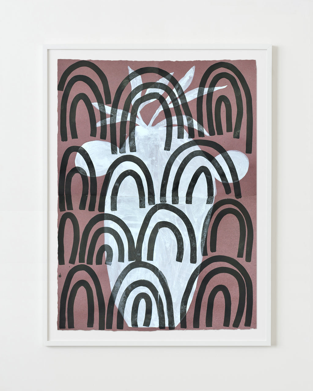 Painting by Kate Roebuck titled "Ghost Abstract Five" - 1.