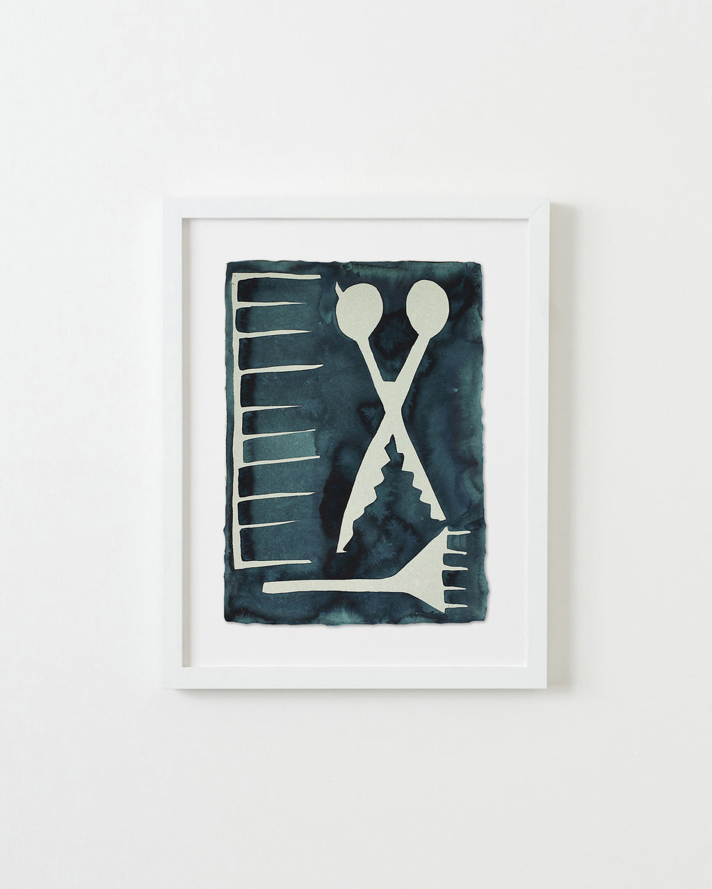 Painting by Kate Roebuck titled "Chop Chop Brush Brush" - 1.