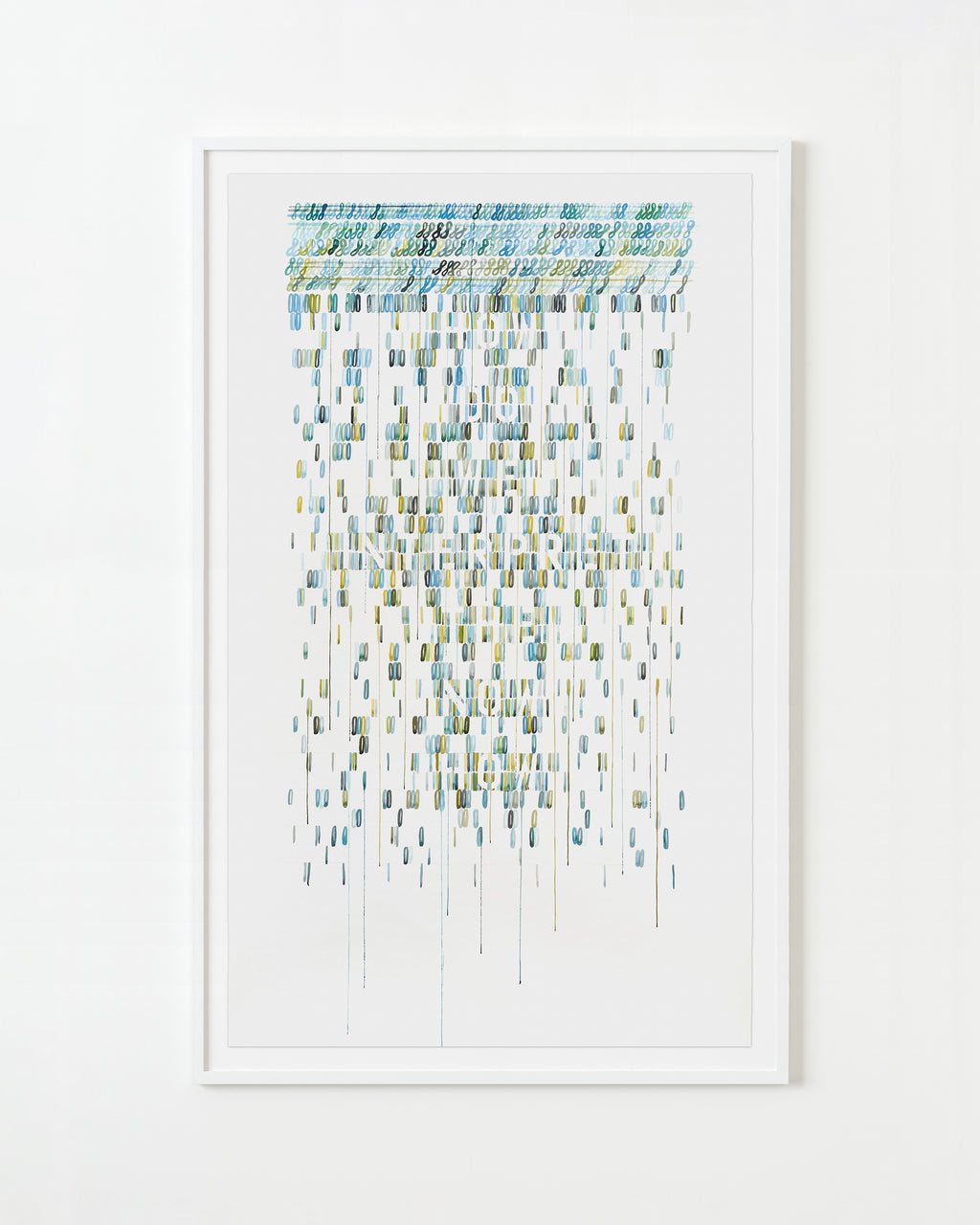 Painting by Gail Tarantino titled "How Do We Interpret the Now How" - 1.