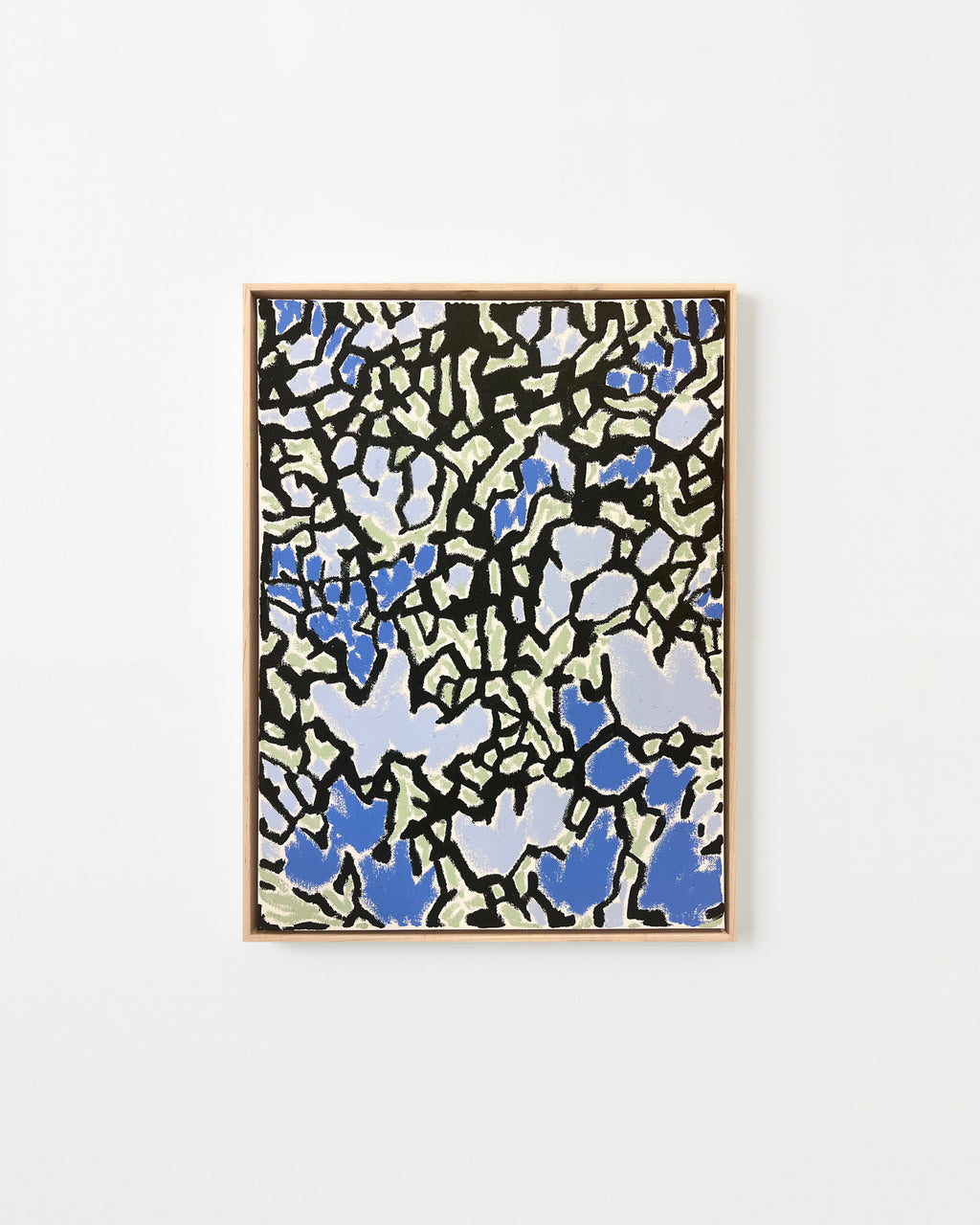Painting by Kit Porter titled "night flow, blue study 1" - 1.