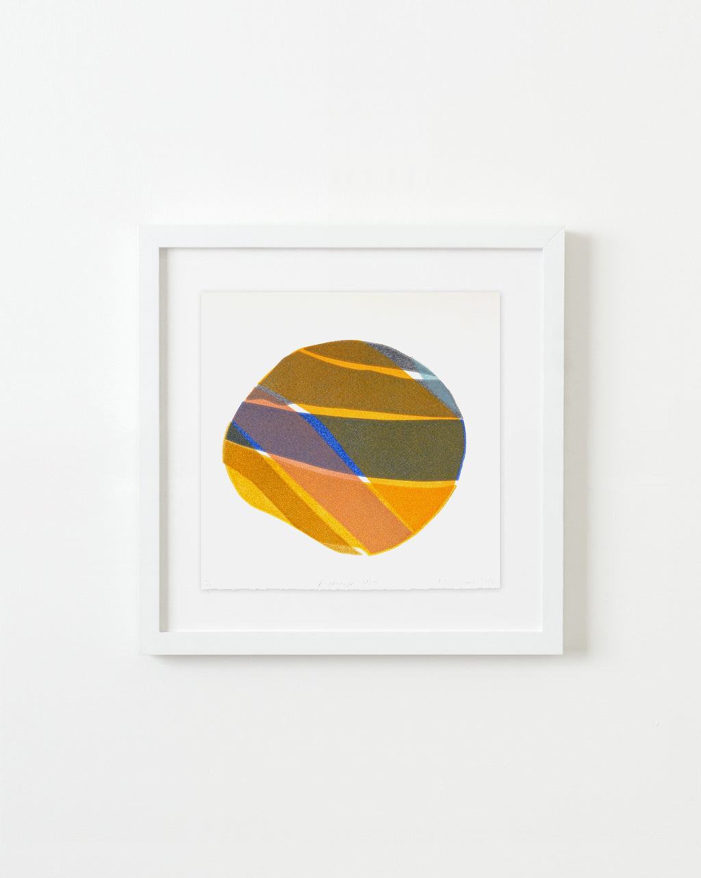 Print by Laura Berman titled "Rockscape 4:7" - 1.