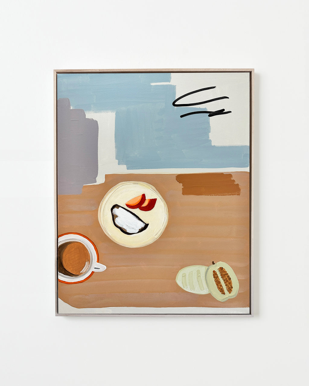 Painting by Karina Bania titled "Slow Morning" - 1.