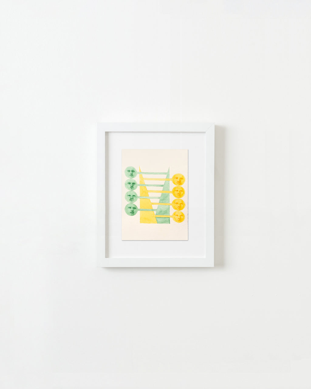 Painting by Piero Passacantando titled "Faces 108" - 1.