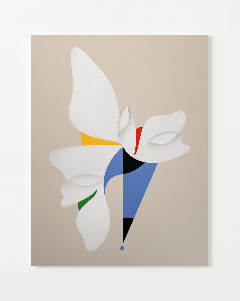 Painting by Senem Oezdogan titled "White Tilt" - 1.