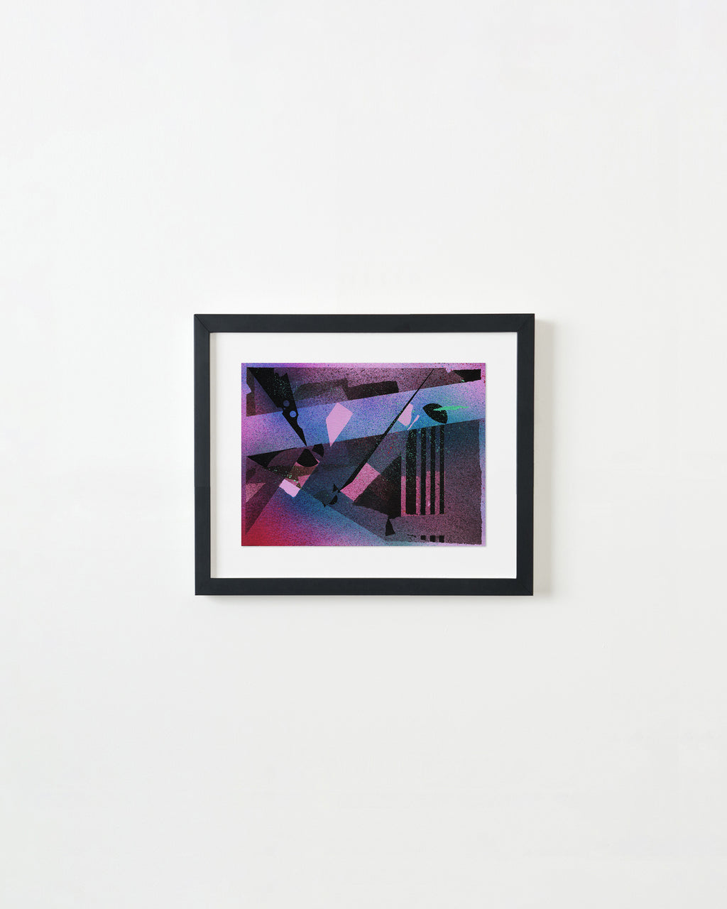 Painting by Kyle Pellet titled "Barely Blue" - 1.