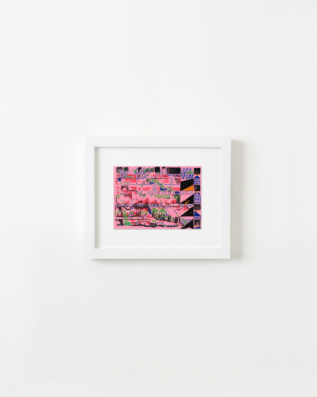 Painting by Kyle Pellet titled "Love Wobble" - 1.