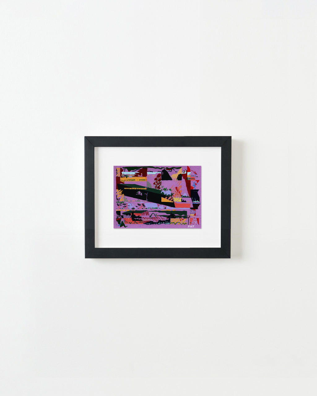 Painting by Kyle Pellet titled "Crescent Omen" - 1.