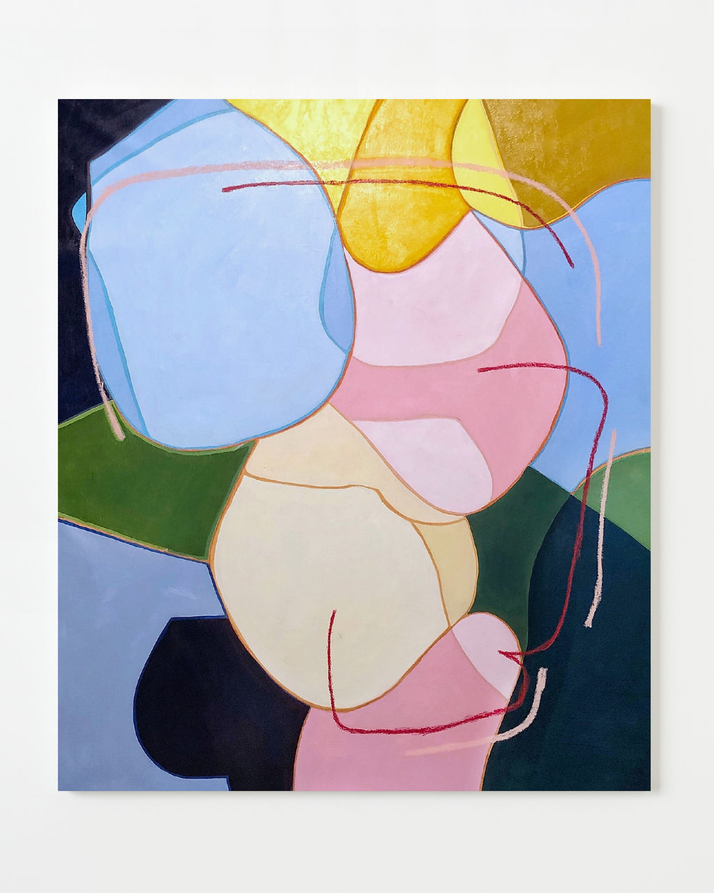 Painting by Elisa Gomez titled "La Doña VIII" - 1.