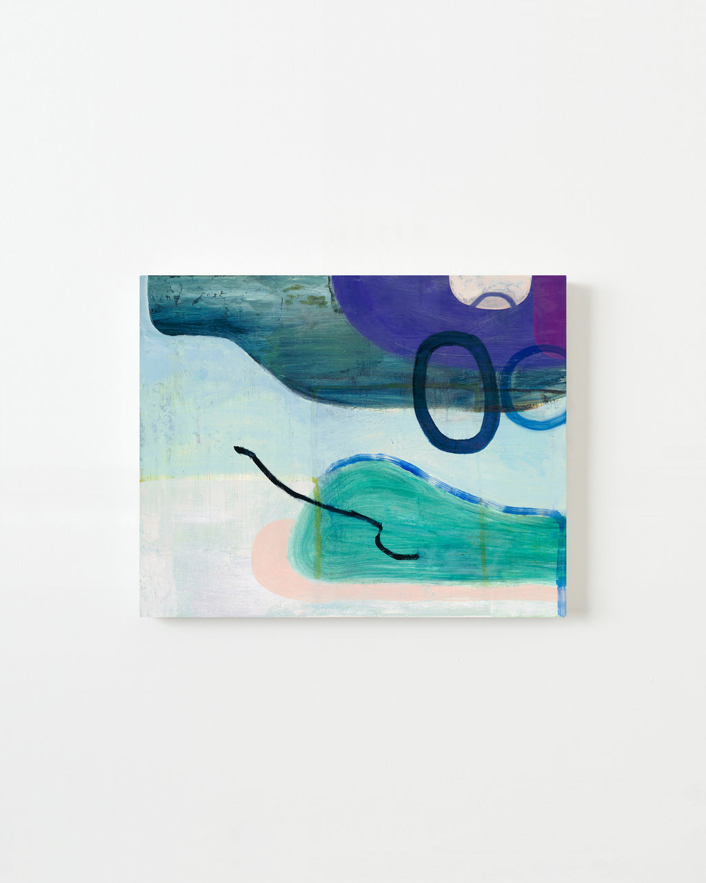 Painting by Aliza Cohen titled "Lone Palm" - 1.