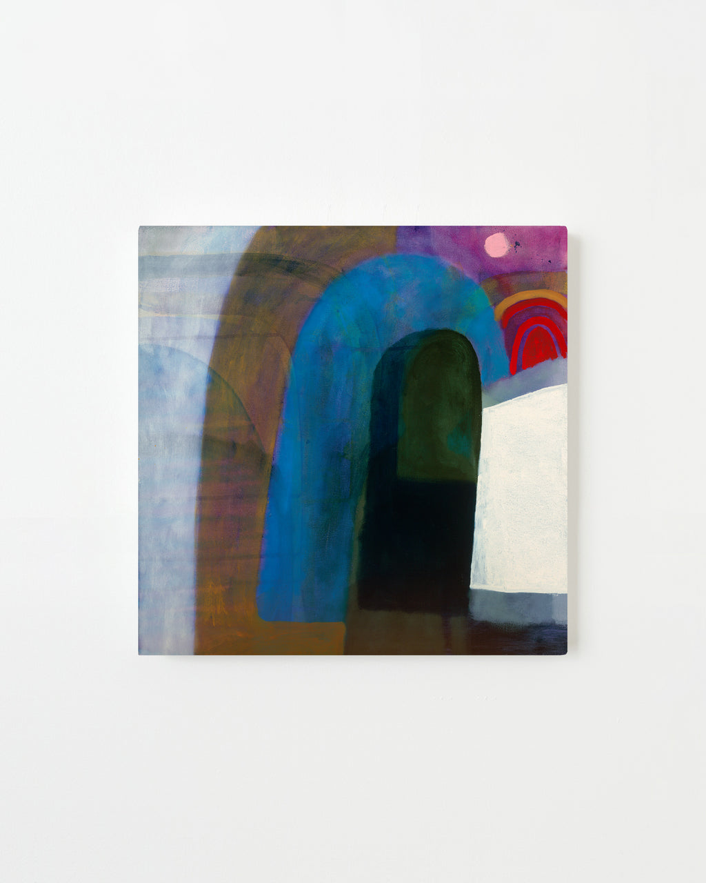 Painting by Aliza Cohen titled "Pink Moon" - 1.