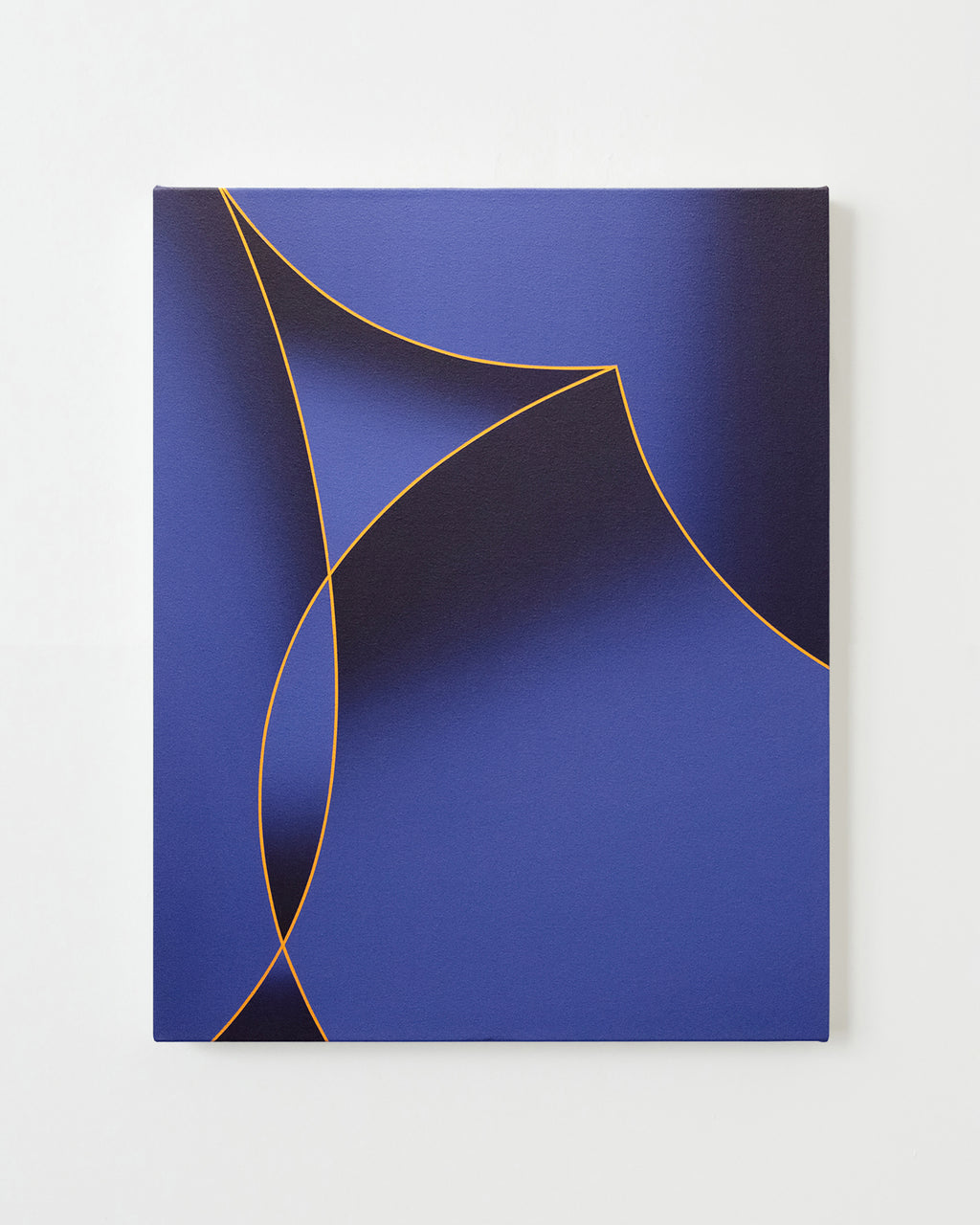 Painting by Senem Oezdogan titled "Blue Bender" - 1.