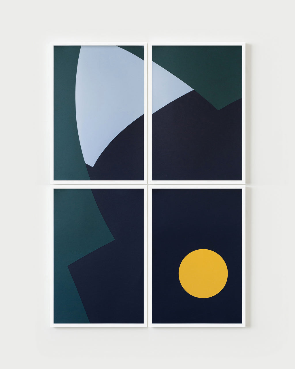 Mixed Media by Fitzhugh Karol titled "Governor's Island: Gold Dot 1" - 1.