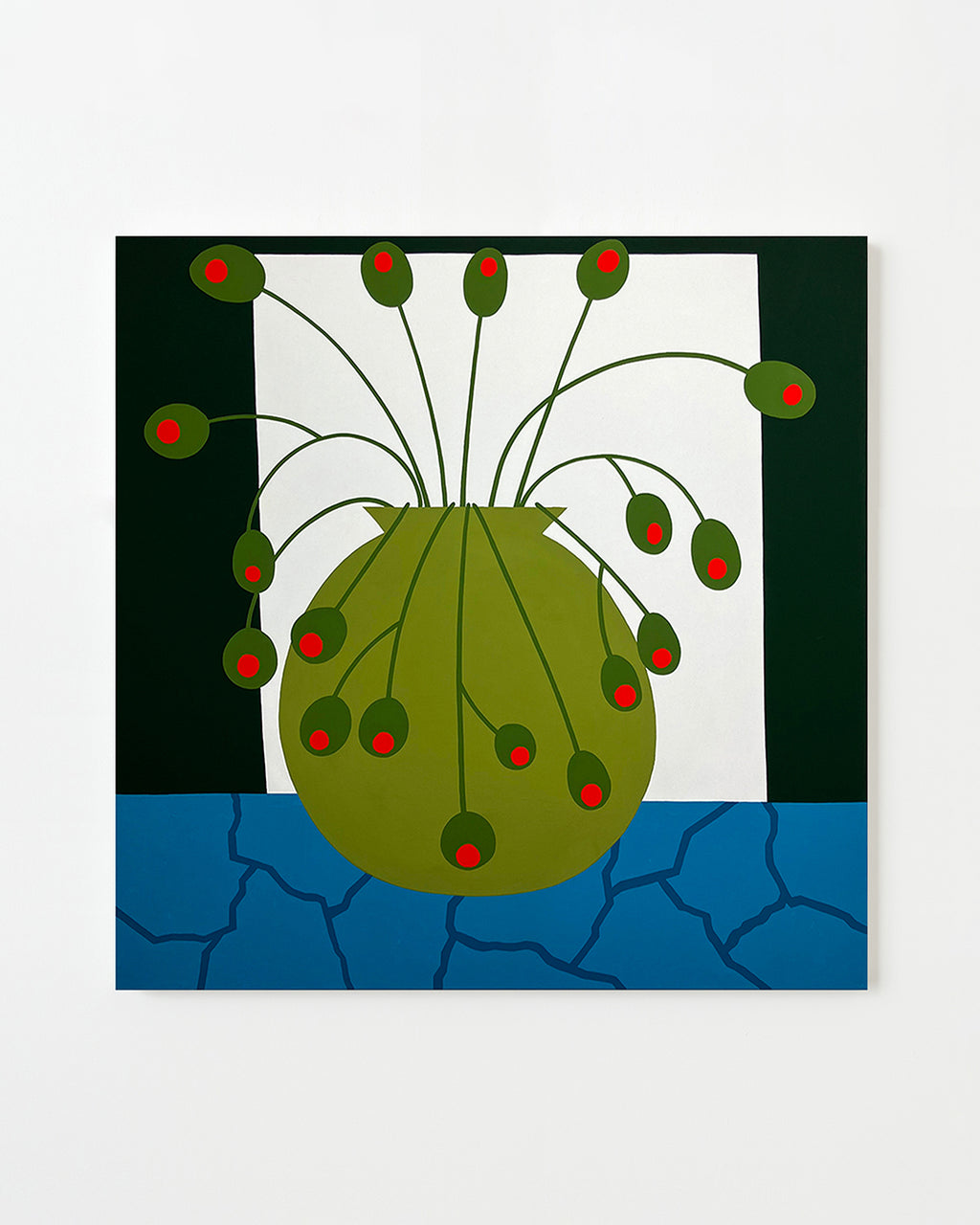 Painting by Eddie Perrote titled "Plant #1" - 1.