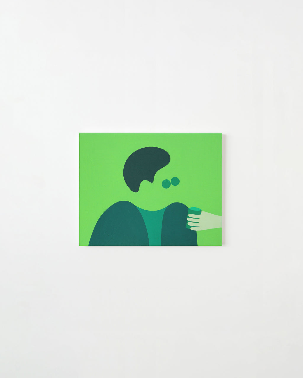 Painting by Dana Bell titled "Just Don't Toot Your Mouth Off 1" - 1.