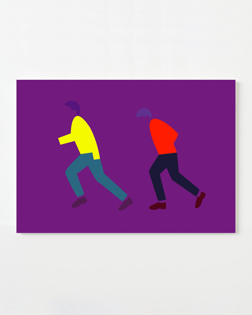 Painting by Dana Bell titled "Running" - 1.