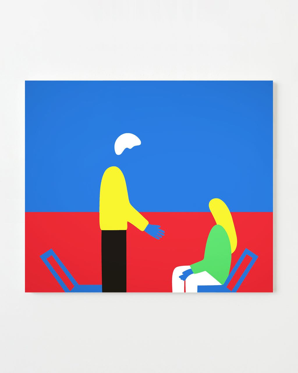 Painting by Dana Bell titled "You're like New York, you're an island" - 1.