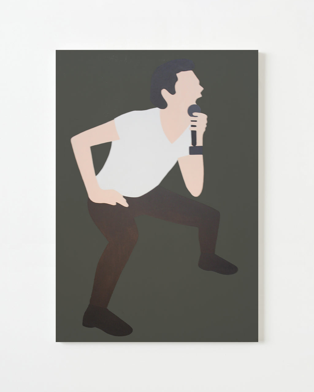 Painting by Dana Bell titled "Mr. Bators" - 1.