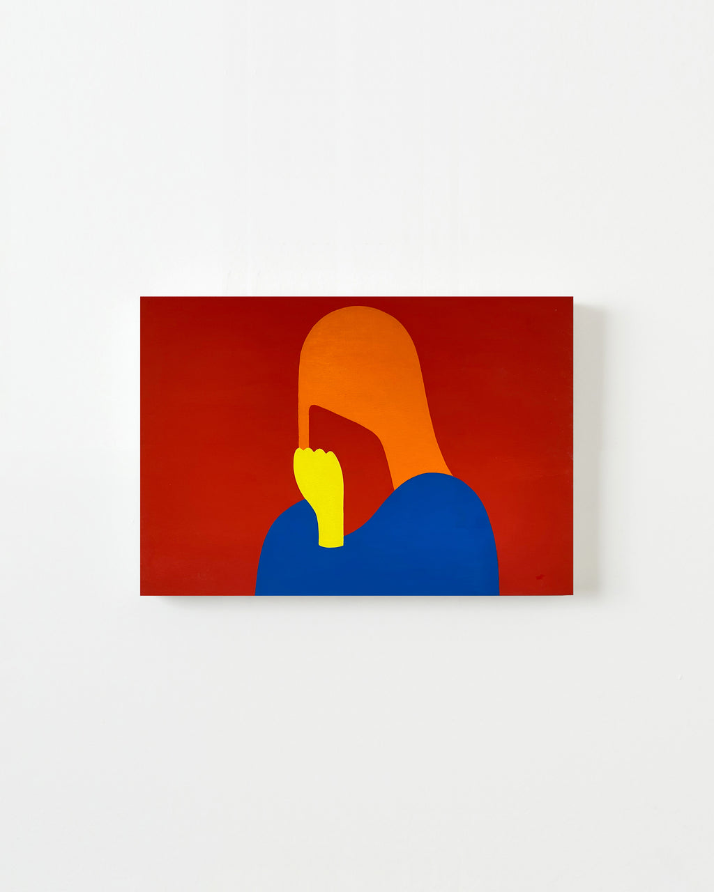 Painting by Dana Bell titled "Nail Biting" - 1.