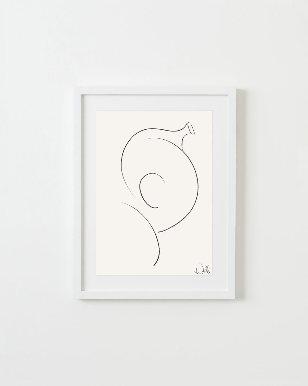 Drawing by Caroline Walls titled "Wall to Wall" - 1.