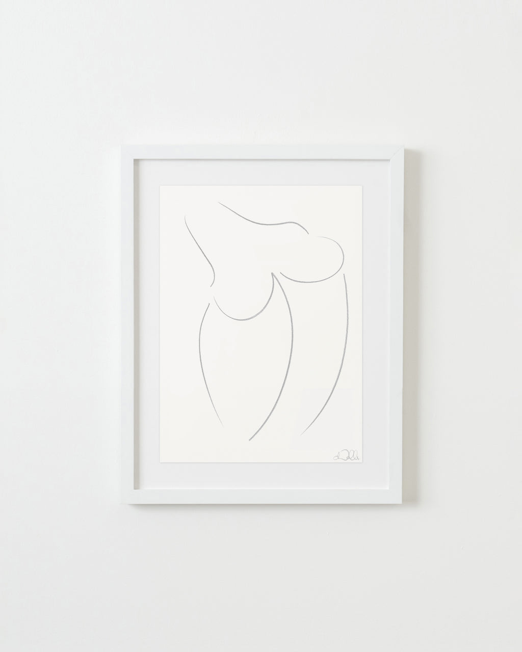 Drawing by Caroline Walls titled "Wrestler" - 1.