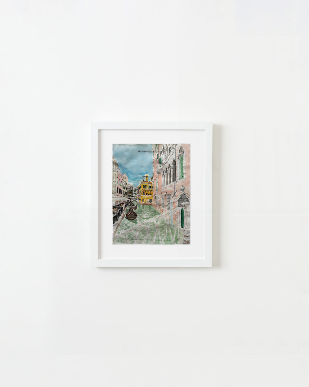 Painting by David Rhoads titled "Venice Canal" - 1.