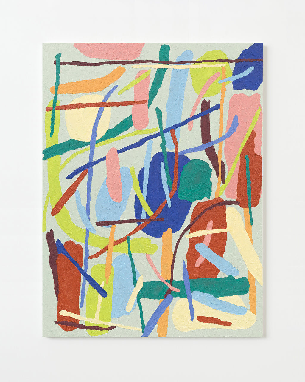 Painting by J.C. Fontanive titled "Structuralism" - 1.