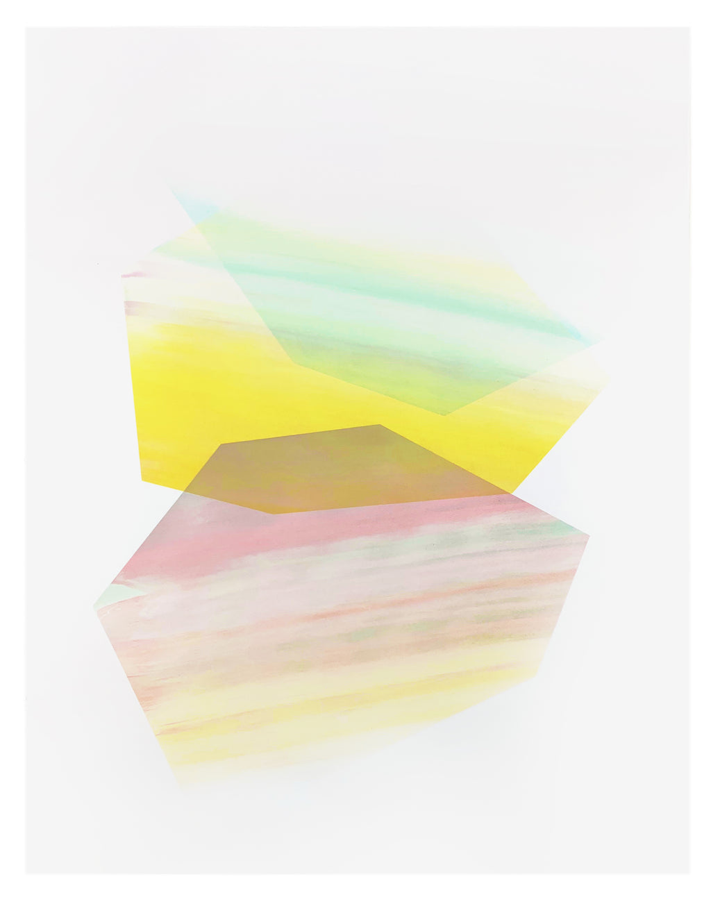 Print by Keiko Kamata titled "Planes 3" - 2.