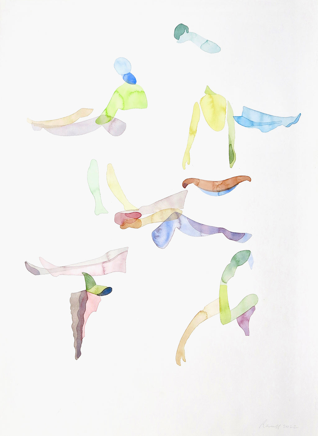 Painting by Gabrielle Raaff titled "Sun Spots IV" - 2.