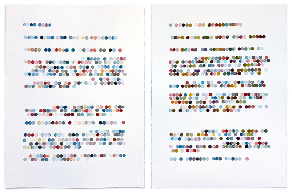 Painting by Gail Tarantino titled "From My Father’s Music Notes-A Medley" - 2.