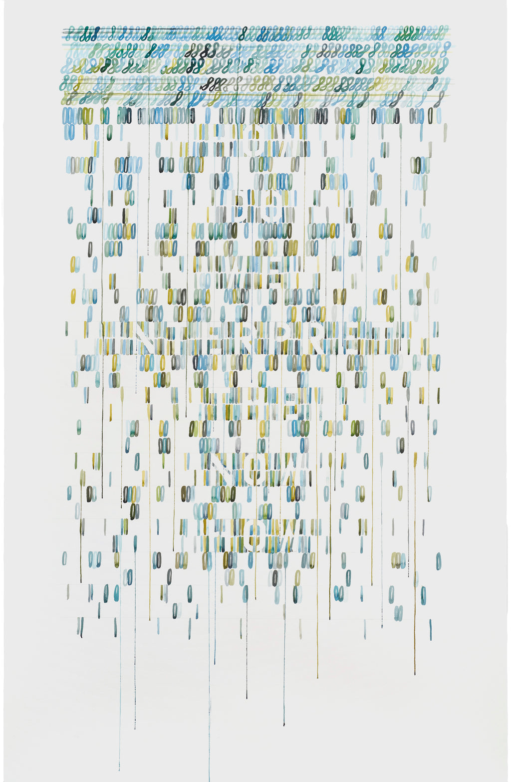 Painting by Gail Tarantino titled "How Do We Interpret the Now How" - 2.