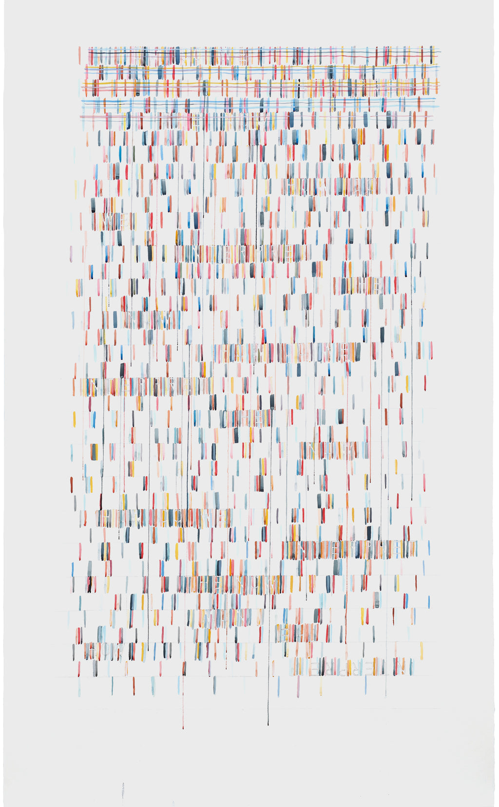 Painting by Gail Tarantino titled "How Do We Interpret the Now Today" - 2.