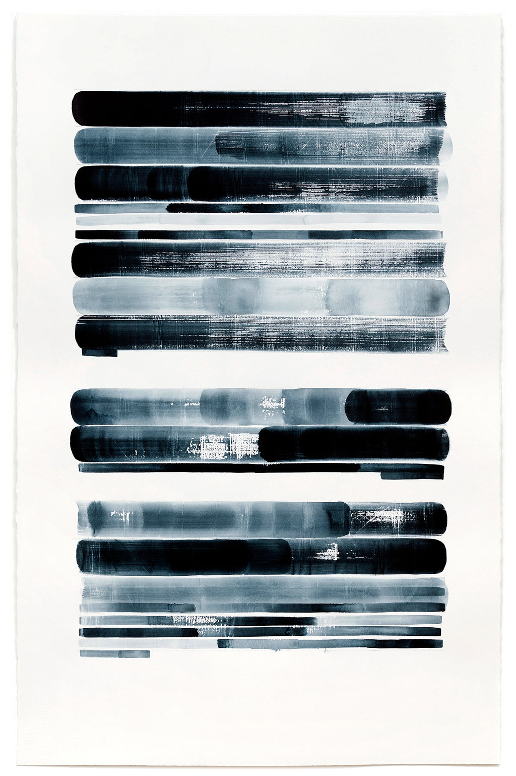 Painting by Gail Tarantino titled "Redaction Revisited-Version IX" - 2.