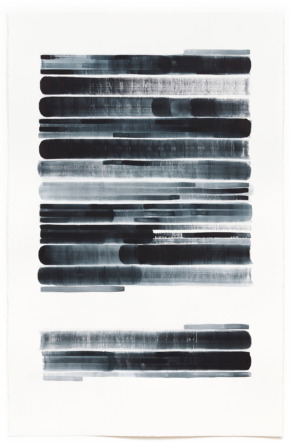 Painting by Gail Tarantino titled "Redaction Revisited-Version VIII" - 2.