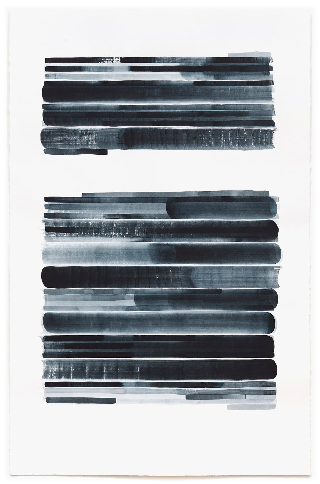 Painting by Gail Tarantino titled "Redaction Revisited-Version VI" - 2.