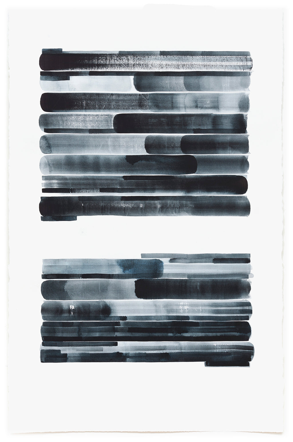 Painting by Gail Tarantino titled "Redaction Revisited-Version XI" - 2.