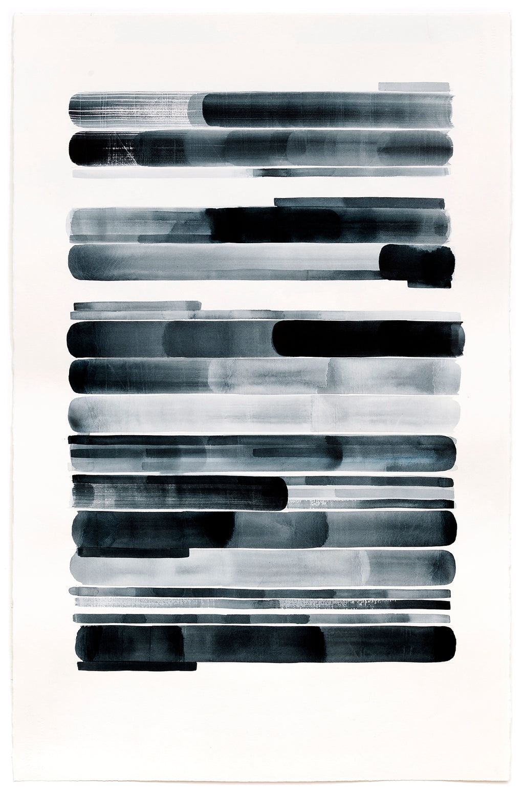 Painting by Gail Tarantino titled "Redaction Revisited-Version X" - 2.