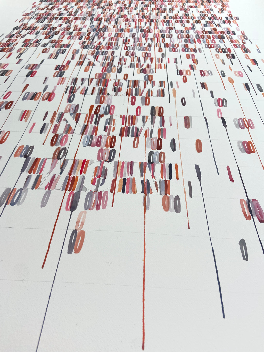 Painting by Gail Tarantino titled "Wow Now" - 3.