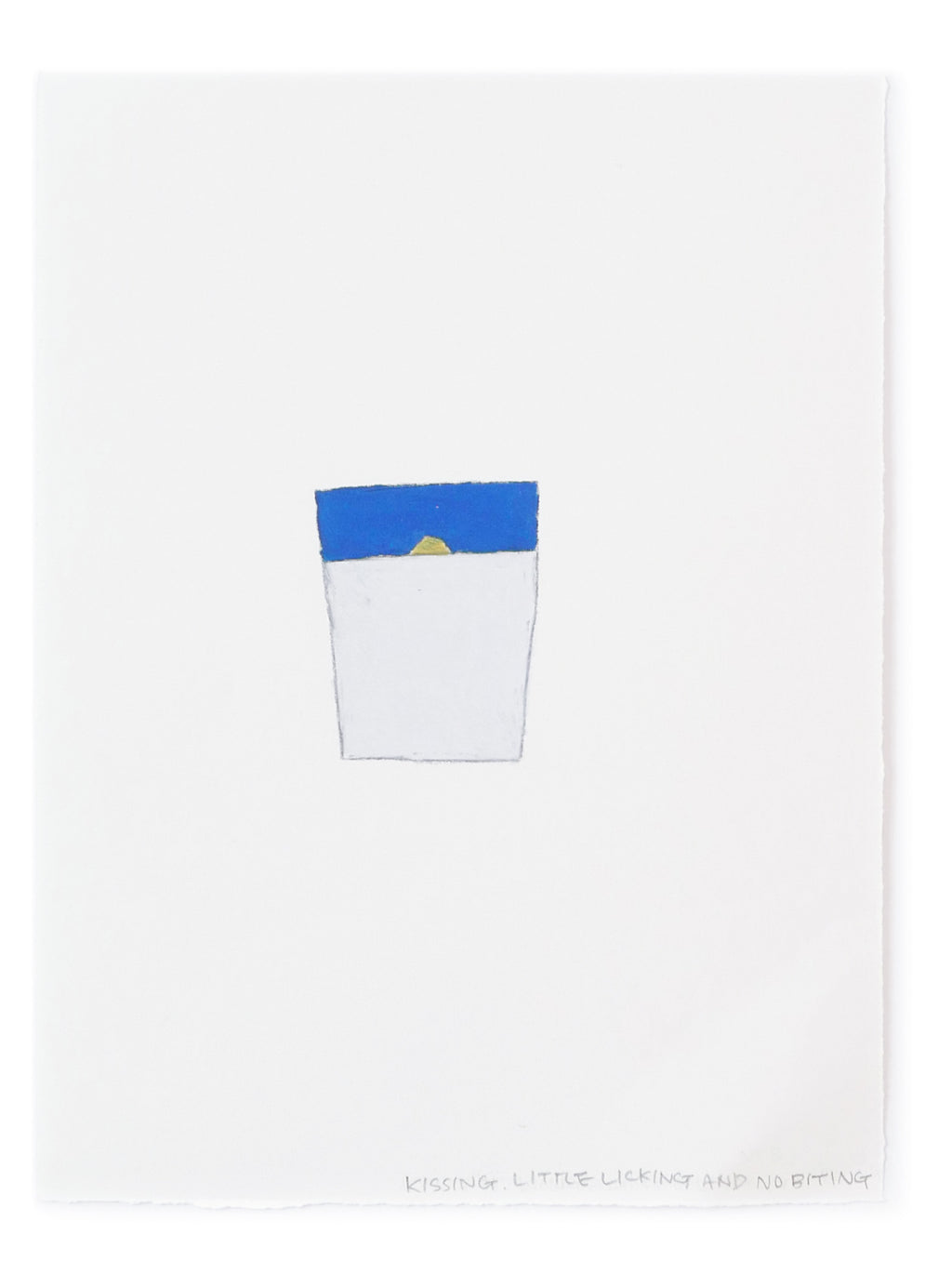 Drawing by Hyun Jung Ahn titled "Kissing, Little Licking, and No Biting" - 2.
