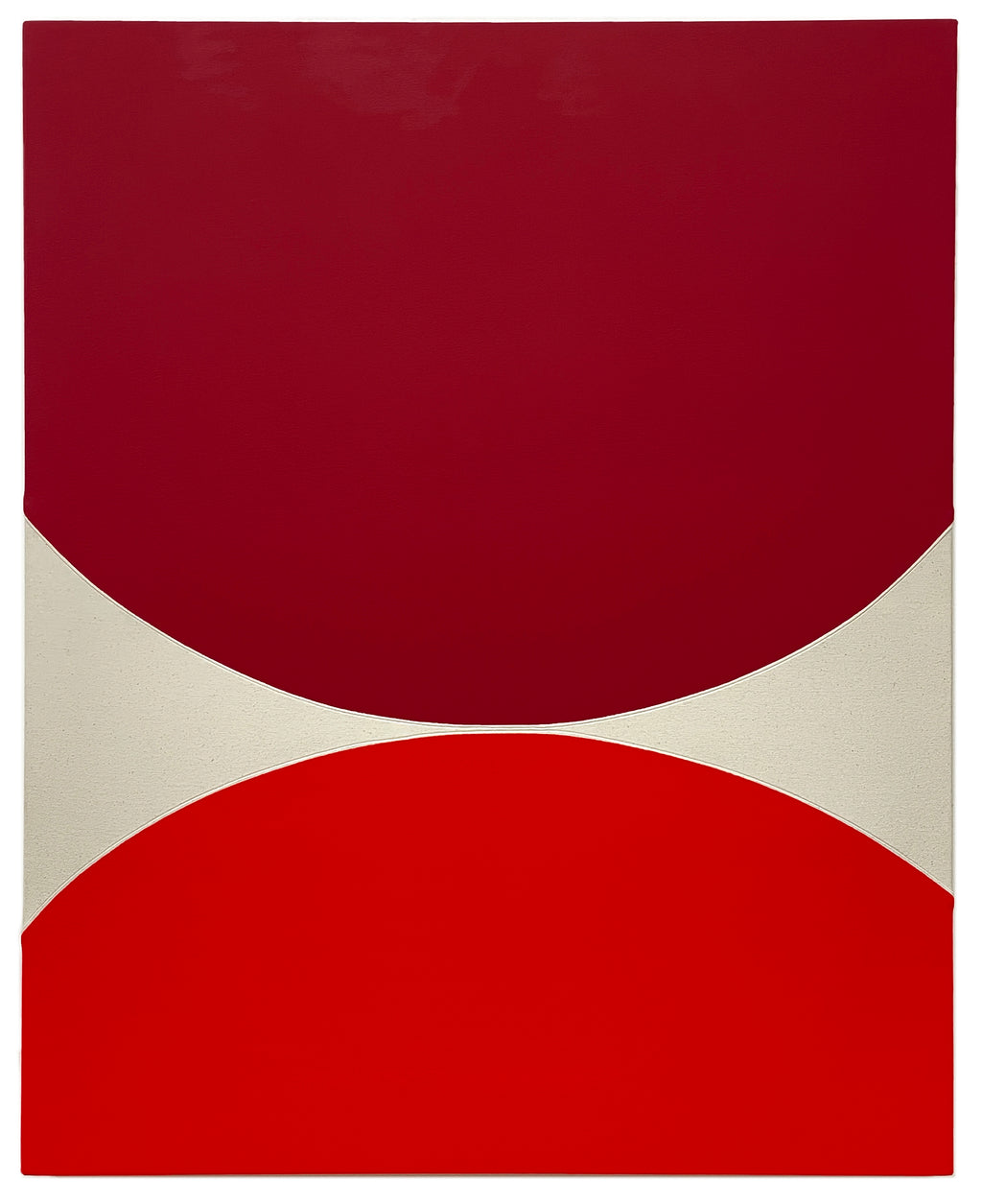 Painting by Hyun Jung Ahn titled "Rendezvous_Crimson #04" - 2.