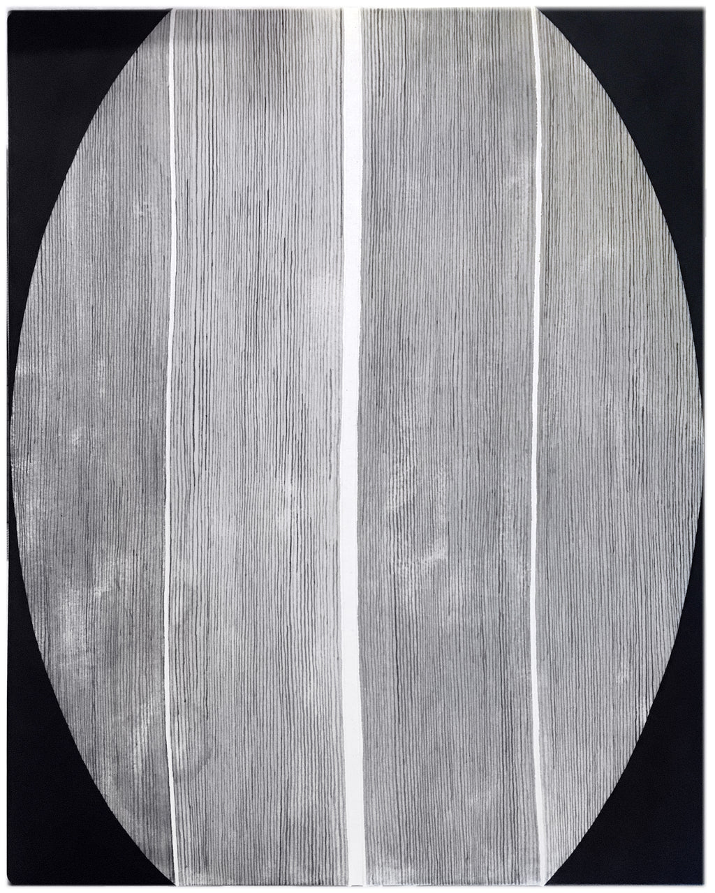 Painting by Hyun Jung Ahn titled "Waiting Game" - 2.