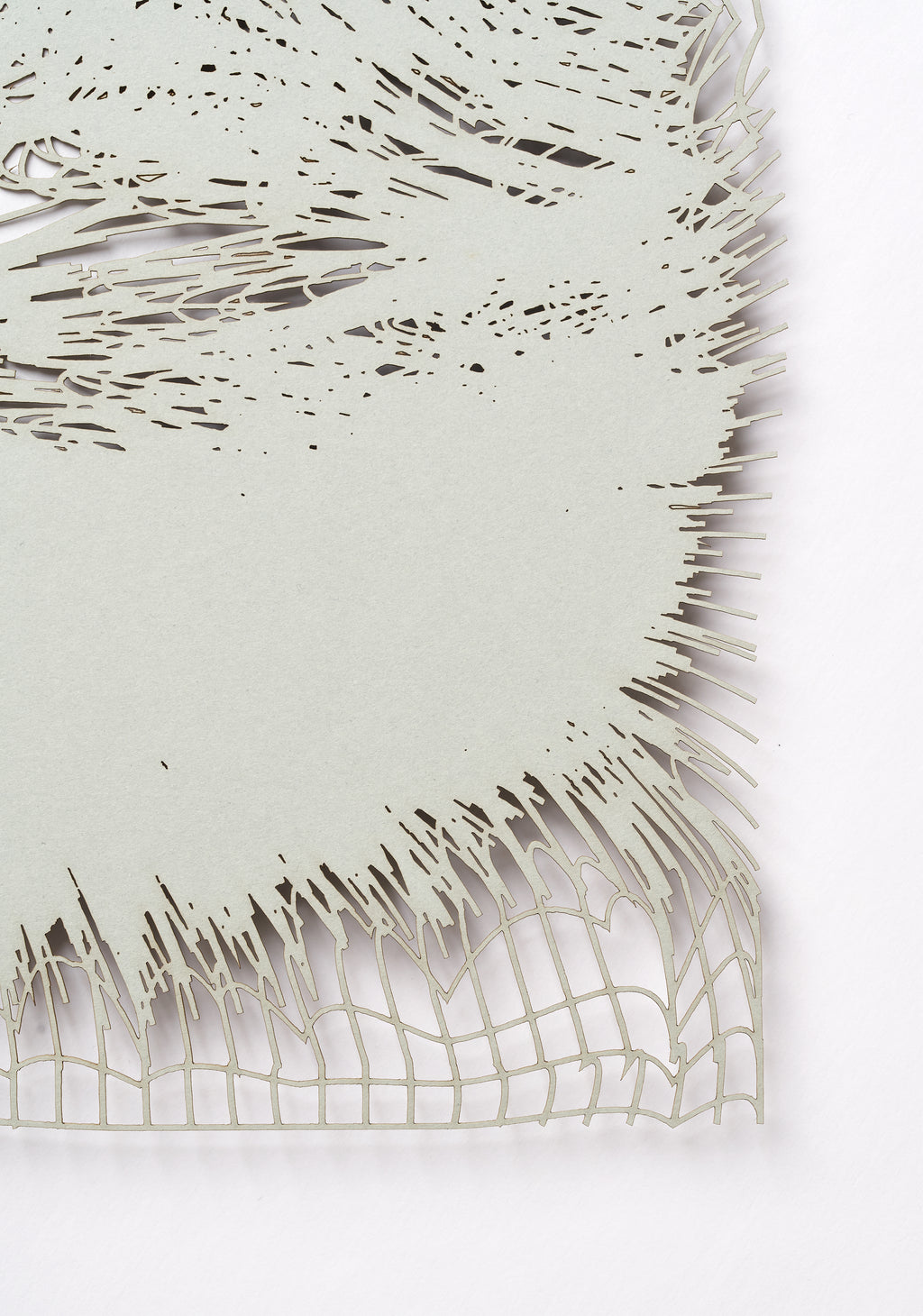 Print by Inka Bell titled "NET 3 (gray)" - 3.