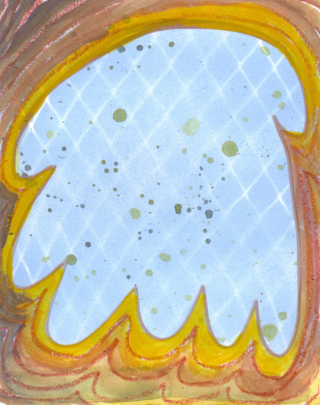 Painting by Nina Bellucci titled "Inside Out 9" - 2.