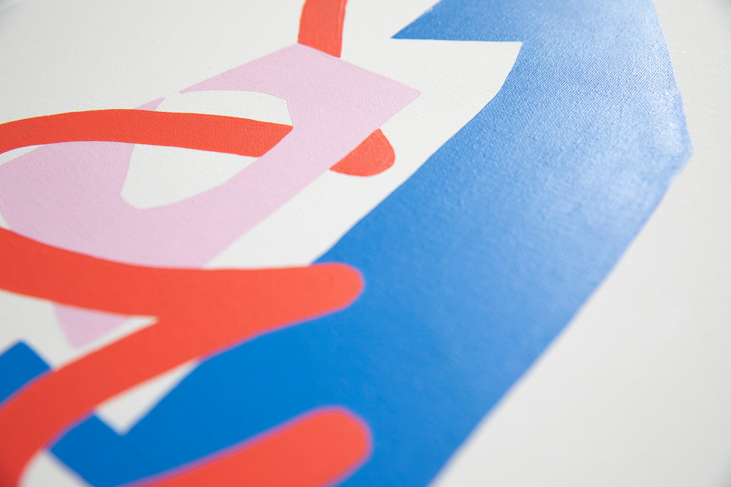 Painting by Joe Geis titled "Swish" - 3.