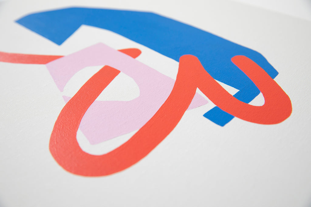 Painting by Joe Geis titled "Swish" - 4.