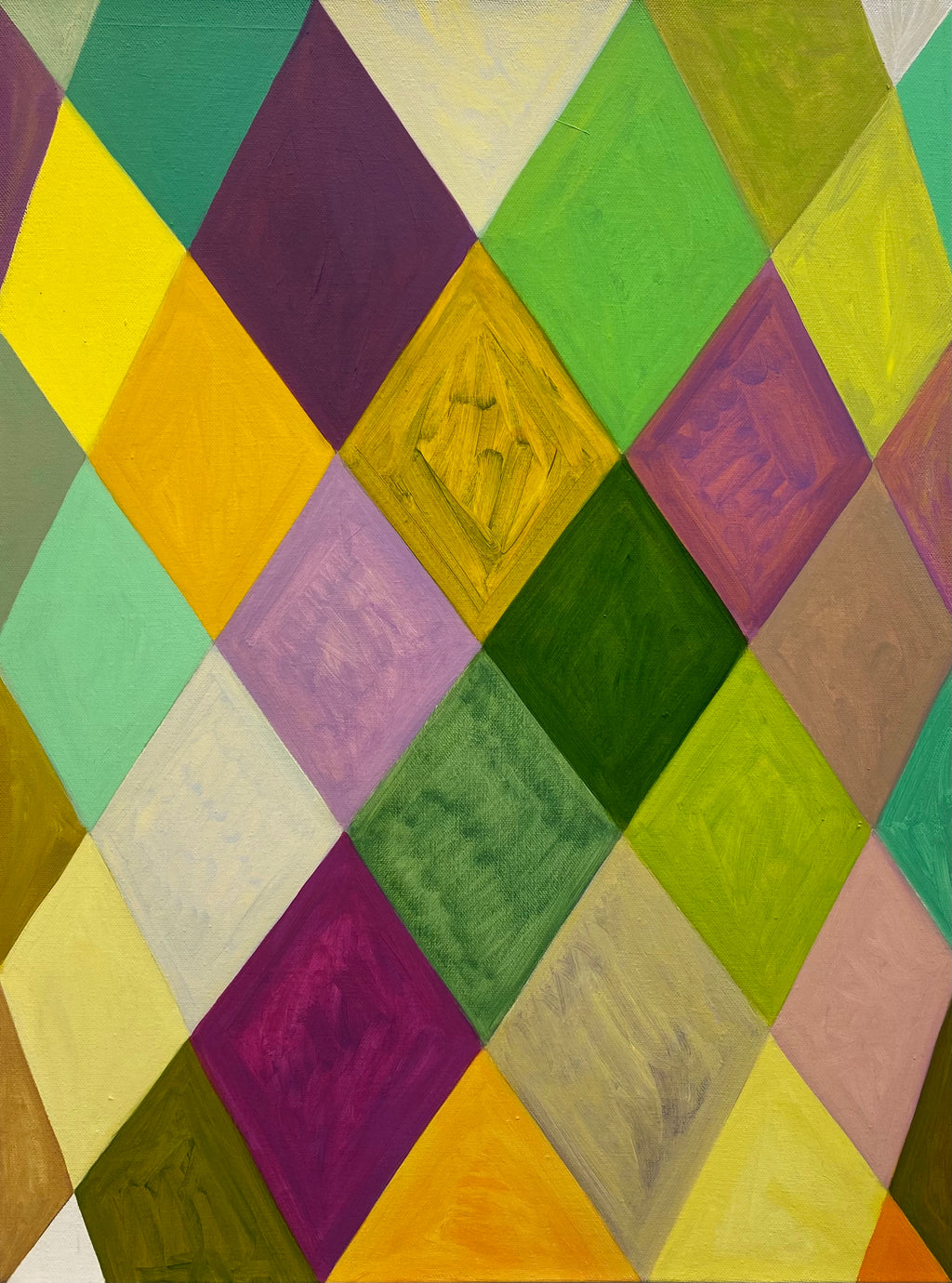Painting by Jackie Meier titled "Finger Trap" - 2.