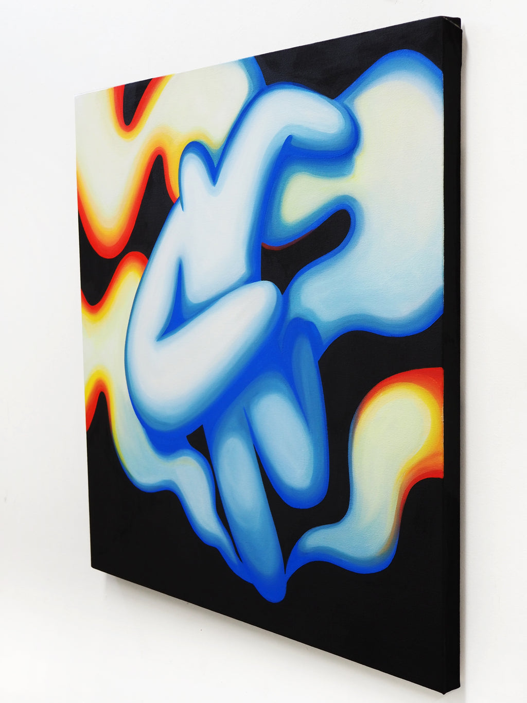 Painting by Jocelyn Tsaih titled "Trail's Ablaze" - 3.